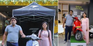 hyderabad based start up pure ev opens its first dealership showroom in delhi