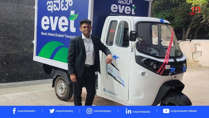 evet partners with food companies to deploy electric fleet for food delivery